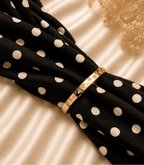 Gold Engraved Slim Bangle Bracelet - violinas