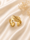 Gold Leaf Wrap Ring - violinas
