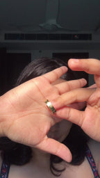 Gold Engraved Band Ring