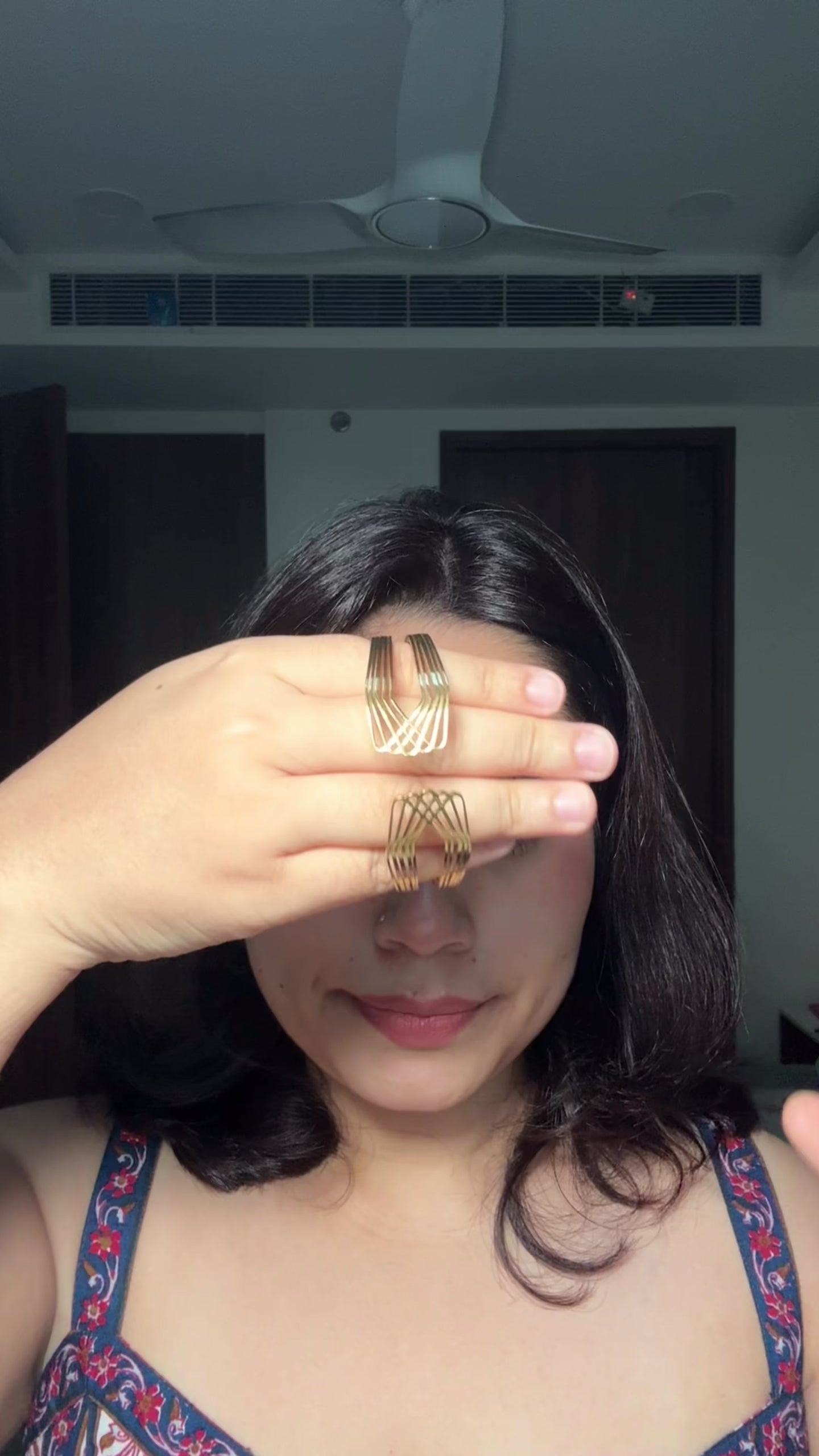 Gold Bangle Trio Combo Set